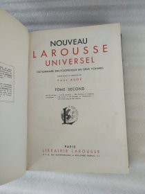 NOUVEAU LAROUSSE UNIVERSEL 1.2【两本合售】外文.16开.精装.前页有写字，实物拍摄