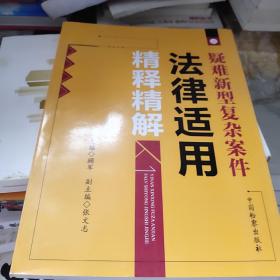 疑难新型复杂案件法律适用精释精解