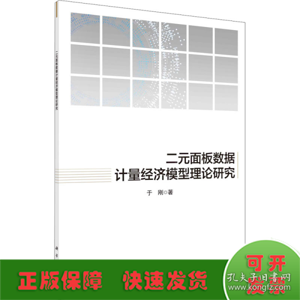 二元面板数据计量经济模型理论研究