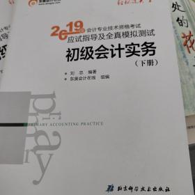 2019年会计专业技术资格考试应试指导及全真模拟测试初级会计实务下册