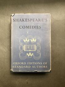 Shakespeare's Comedies oxford editions of standard authors