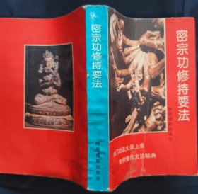 《密宗修持要法》陕西摄影出版社 私藏 书中下角有水印 书品如图.