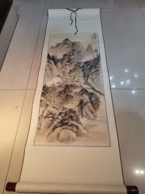 带款有意境山水绢画2（画芯78*36cm）