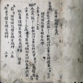 道教手抄本【奏/牒/榜/坛对/表式/旙式】