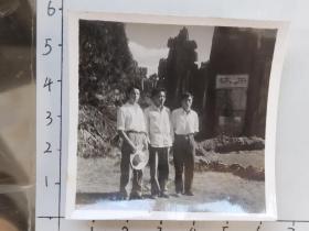 60年代昆明工学院学生在石林合影泛银照片(邹位相册，邹位约1961年毕业于昆工附中，之后就读于昆明工学院)