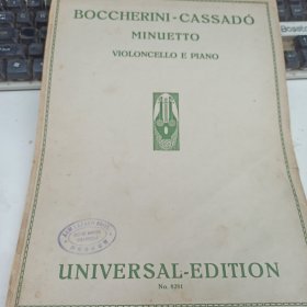 boccherini cassadó minuetto violoncello e piano Luigi Boccherini minuetto 中央音乐学院 王祥 签名