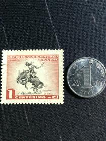 外国邮票 乌拉圭 老邮票  1枚
