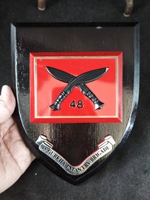 驻港英军48 GURKHA INANTRY BRICADE旅部荣誉盾章/英军第48廓尔喀步兵旅大型纪念章