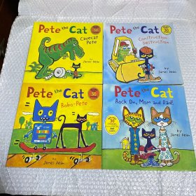 皮特猫英文原版绘本 pete the cat's【四册合售】