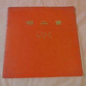 唱片 小薄膜唱片《词二首》