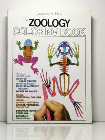 瑕疵书《动物学涂色书》   The Zoology Coloring Book by Lawrence M. Elson   英文原版书