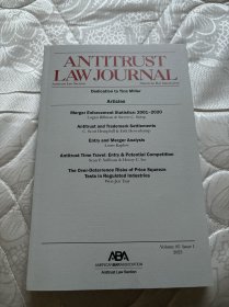 ANTITRUST LAW JOURNAL反垄断法律2023年第1期总第85期