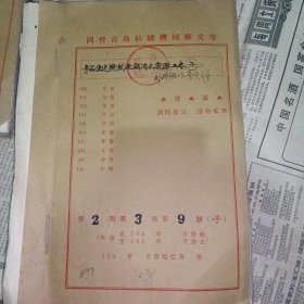 1957 国营青岛纺织机械
外调职工等杂项