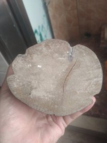 黄杨木纯手工刻樵夫 底有裂纹 卖个手工钱都不够高32Cm