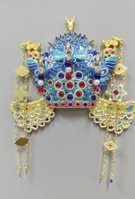 北京明十三陵 定陵博物馆 明见万历 明孝端皇后燕居冠冰箱贴