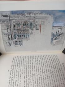 The stones of Venice by John Ruskin 罗斯金《威尼斯之石》Folio 出品精装本 带水彩及黑白插画