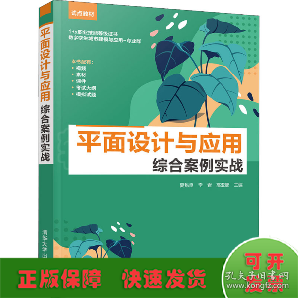 平面设计与应用综合案例实战(1+x职业技能等级证书数字孪生城市建模与应用专业群试点教材)