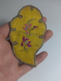 清代老刺绣双面工，