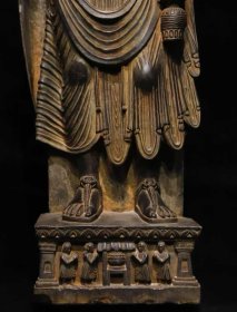 （议价） 片岩犍陀罗艺术佛像高120cm宽50cm厚22cm