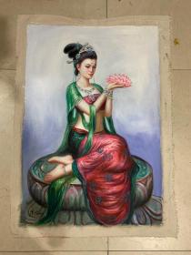 编号062，手绘油画
作者:曾浩
尺寸：100×70cm
实物拍摄，一物一图
