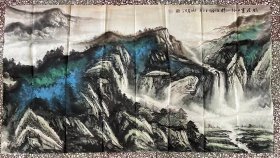 王海鹰作品
171*96cm，软片
王海鹰，字万林，号墨海飞鹰，著名书法家、画家、篆刻家 ，现为中国书法家协会会员。