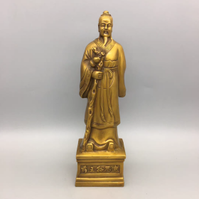 纯黄铜神医药王孙思邈铜像