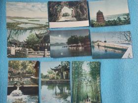 1950年代老卡片：杭州西湖（9张合售 ）