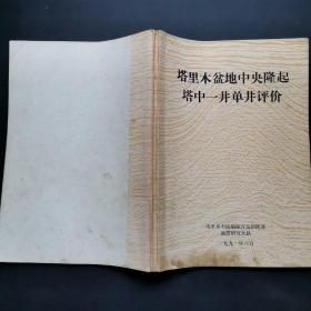 塔里木盆地中央隆起塔中一井单井评价