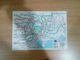日本东京轨道交通图（日文原版）