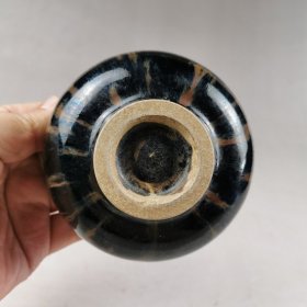 古玩旧藏窑变瓷盖罐 直径9厘米 高9厘米