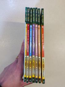 Magic Tree House ：2 the knight at dawn 3 mummies in the morning 10 ghost town at sundown 15 Viking ships at sunrise 18 Buffalo before breakfast 27 thanksgiving on Thursday 28 high tide in Hawaii 7册合售