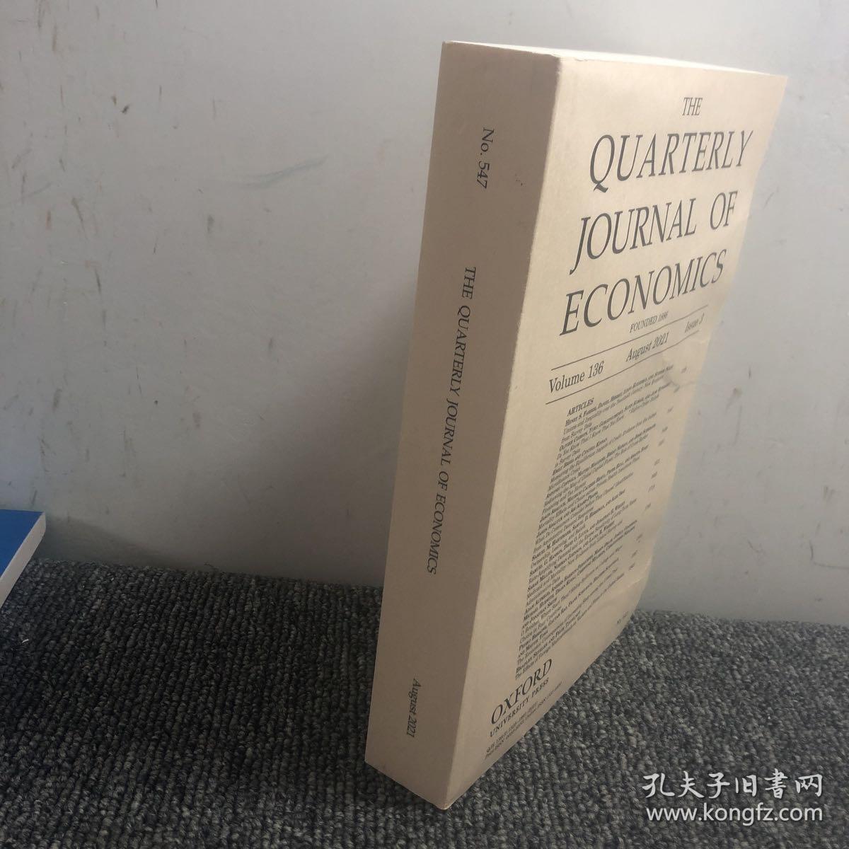 THE
 QUARTERLY
 JOURNAL OF
 ECONOMICS
 rouwhen
 Volume 136 Auguat 2021 lanue
 OXFORD