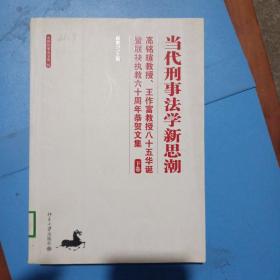 京师刑事法文库·当代刑事法学新思潮：高铭暄教授王作富教授85华诞暨联袂执教60周年恭贺文集（下册）