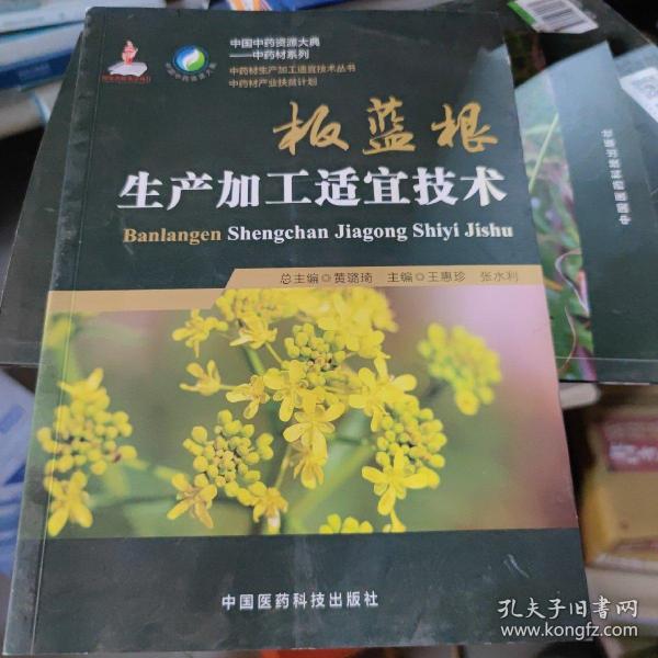 板蓝根生产加工适宜技术（中药材生产加工适宜技术丛书）