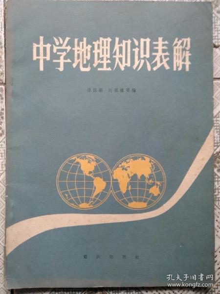 中学地理知识表解