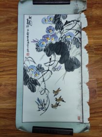 吴永康，保真国画花鸟