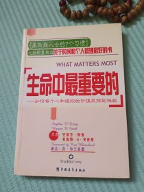 生命中最重要的：如何将个人和组织的价值发挥到极致