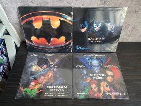 美版 宽屏版 蝙蝠侠 1-4部 双碟装 4张LD镭射影碟打包出