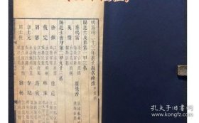 “明嘉靖23年进士题名碑录”，(甲辰科)，线装，精刻本。27ⅹ17公分，八五品。