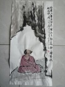手绘国画面壁，瓜鸟二幅每幅50元