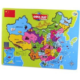 【正版书籍】儿童拼图-中国地图