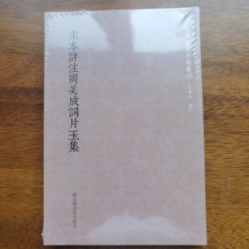 国学基本典籍丛刊：宋本详注周美成词片玉集