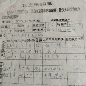 唐山市安美民申请加入红卫兵表