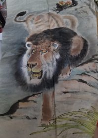 狮子国画山水画