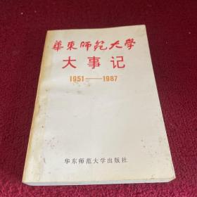 华东师范大学大事记1951～1987