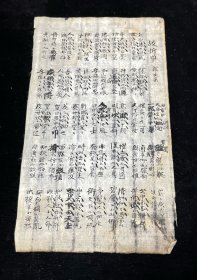 清代小字漂亮，书法极好，清写本，钞本 尺寸约24x14cm.一张 清写本
