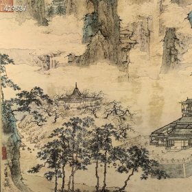 品名：【仇英仙山楼阁图】 |精装挂轴 尺寸：157×40cm 材质：采用150g高清艺术加厚宣 纸，进口顶级微喷机复刻， 原汁原味，适合学习临摹 欣赏装饰。 整体锦绫装裱，锦绫收边， 以供饕赏，书房茶室装饰 之佳品，馈赠师友之好物。 价格：特惠65元非边疆