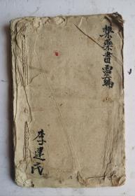 清代手抄药方巜集藥書靈编》，该手抄医书全部是治病药方：治洗眼神方／治牙痛神方／治耳内流浓方／治妇人女子月经不见腹内作疼方／治咳嗽方／加味肾氣丸／治努伤饿神方／凉血地黄湯／董洗丸方／清金养菜湯／清金散／十全大補湯／黄芪六一湯／槐角地榆丸／侧柏丸／六味地黄丸／八味地黄丸／养生丹／收肛散／生肌散／治红白痢疾方／氣归腎壮丸／治大小便不通方／大便下血方／散暑神丹治中暑／清暑至神方等百余药方。