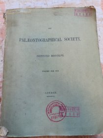 THE PALEONTOGRAPHICAL SOCIETY. INSTITUTED MDCCCXLVII.英国笔石化石（英文版）看图实拍