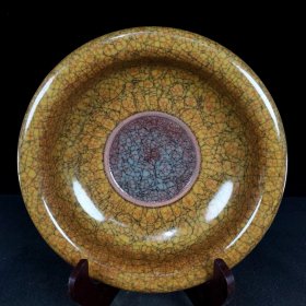 宋官窑洗 尺寸高6.9CM口径23.2CM